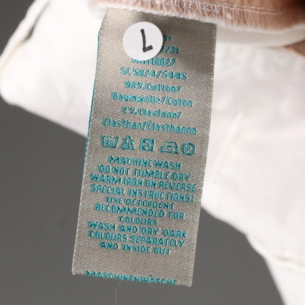 Boden White Women's Cotton Shorts - Picture 5 of 6